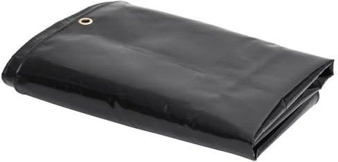 Xichuzi Abdeckplane 650 g/m² 3,5x2,5 m Schwarz, Gewebeplane, Plane Wasserdicht, Abdeckfolie, Bauplane, Tarpaulin, Allzweckplane, Gartenplane, Zeltplanen - 151362