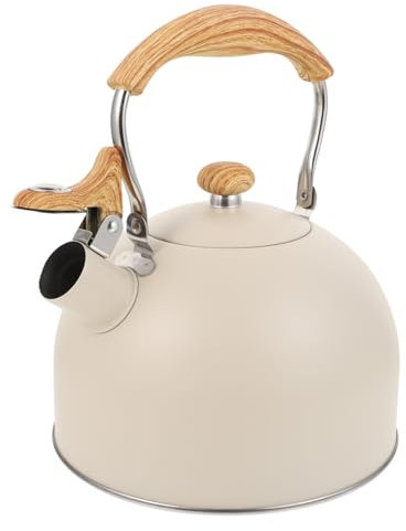 1 Pc tetera de acero inoxidable luces de pared de estilo industrial mini plumero para coche explotar travel kettle práctica tetera hervidor de agua de acero inoxidable Madera Beige ABOOFAN