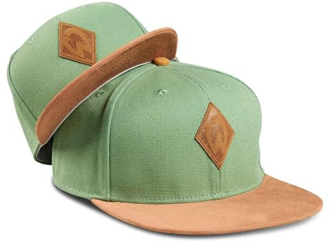 Soulbuddy Werder Bremen Cap 2er-Set – Familien Outfit Set – Werder Bremen Fanartikel – Vatertagsgeschenk für Papa – Papa Geschenk – Grün – One Size und Kids M