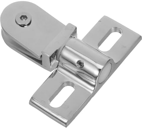 Alipis Cerniera Pivotante per Porte Doccia in Lega di Zinco Set Completo con Morsetto Superiore e Inferiore Ferramenta per Box Doccia in Vetro Installazione Semplice e Apertura senza