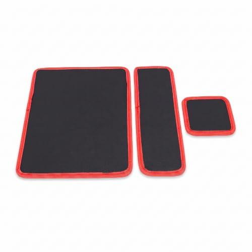 Magnetisches Werkzeugmatten-Set, 3 flexible Pads für Werkzeuge, Schrauben | PVC-beschichtet, Autoreparatur, Metallbearbeitung, Werkzeugkastenaufbewahrung, Werkstattorganisation
