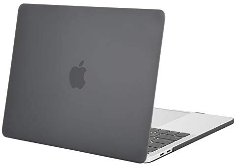 MOSISO Cover Compatibile con MacBook PRO 15 Custodia 2019 2018 2017 2016 Rilascio A1990 A1707 con Touch Bar e Touch ID, Plastica Rigida Case,Grigio