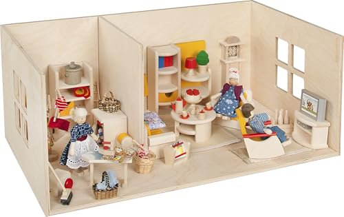 Rülke Holzspielzeug 23211 Puppenhaus, holzfarben