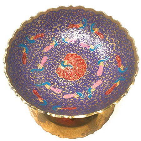 shakam Royal And Antique with Beautiful Embossed Colourful Meenakari Design Bowl/Diya