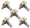 HALJIA 5 x Potentiometer 50 K Ohm Kompatibel mit Arduino Raspberry Pi und andere Projekte mit gerändeltem Schaft