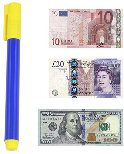Accessotech Money Checker Pen Forged Bank Note Detector Pens Fake Notes Tester Pen Fraud