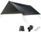 TRIWONDER wasserdichte Zeltplane, Tarp für Hängematte, Regenschutz Sonnenschutz für Ourdoor Camping (Schwarz)