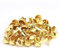 50PCS Bolso de perno prisionero inferior de placa Pies Bolsa de metal plano Pies Pernos de cono Espiga de hongo Monedero de remache Pies Espiga Cabezas de clavos Brad Resultados(15mm-Oro)