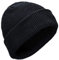 Elbe Beanie Merino Strickmütze Schwarz, Schwarz