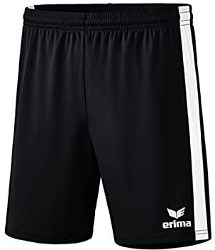 Erima Unisex Kinder Retro Star Short, Schwarz/Weiß, 140 EU