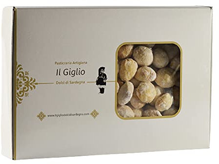PIRICHITTOS - Biscotti Artigianali della tradizione Sarda al gusto di limone - Pasticceria Artigiana Il Giglio Dolci di Sardegna - Confezione rigida riciclabile 1 Kg
