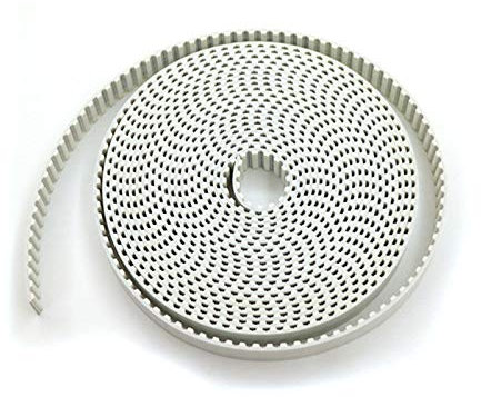 WYanHua-Zahnriemen 2 Meter T5 PU Open Gürtel, T5 Zahnriemen, T5 16mm, Weiß, Polyurethan mit Stahlkerngurt, Breite 16mm, Qualitätsersatzteile