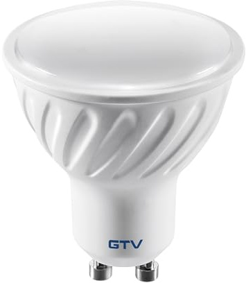 GTV LED Leuchtmittel GU10 5,6W 410lm 3000K Warmweiß 230V 120° Abstrahlwinkel Reflektorlampe