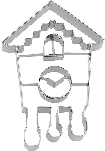 Birkmann, Ausstechform Kukuksuhr, Ausstechform zum Ausstechen und Dekorieren von Plätzchen, Marzipan, Fondant, Edelstahl, spülmaschinengeeignet, Größe:11,5 cm