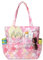 Kasgo Sac de Plage Femme, Poches Multiples Grand Sac Cabas Zippé Femme d'Été Pliable 17,5L Résistant à l'Eau Sac de Piscine Tote Bag pour Voyage Vacances Achats Écailles Roses