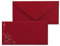 250x Briefumschläge mit Metallic Sternen - DIN Lang - Silber geprägter Sternenregen - Farbe: dunkelrot, Nassklebung, 120 g/m² - 110 x 220 mm - ideal für Weihnachten