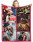 GLIKW Personalisierte Fotodecke mit eigenem Foto Und Text, Super Weich Flanell Collage Kuscheldecke Geschenke für Vater, Mutter, Kinder, Haustiere, Freunde oder Paare(5 Fotostil-1, 150×200cm)