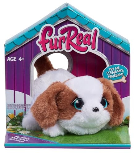 Just Play furReal My Minis Welpe, interaktives Spielzeug, Kleiner Plüschwelpe mit Bewegung, Stofftiere, Kinderspielzeug ab 4 Jahren
