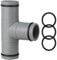 Replacement 32mm hose connectors for swimming pool - Three way plastic accessories used to increase the length of pool hoses