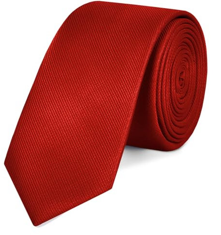 OcioDual Krawatte Rot, Krawatten für Herren, Tie, Klassisch, Elegant für Feiern, Events, Hochzeitskrawatten, Partys, Krawatte Damen, Geschäftsleute, Herrenkrawatten für Geschenke, Unisex