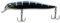 LMAB Flash Vibe 67, 80 & 98 mm - Twitchbait - Suspending & Floating, Hardbait, Wobbler Barsch, Suspender Wobbler, Zander Wobbler (Lauftiefe 1,0-2,0 m | schwebend/suspending, Black Tiger, 98 mm)