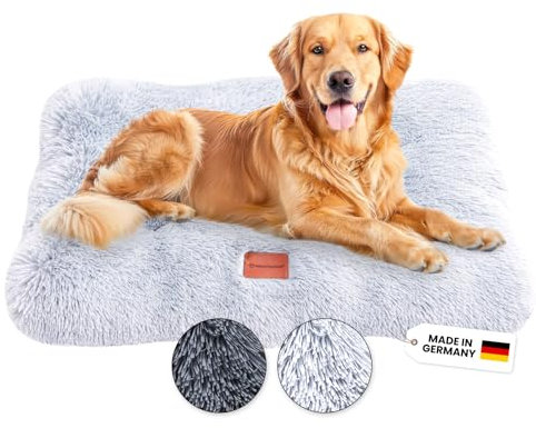 Wahre Tierliebe Premium Hundekissen Fluffy - Weiche Schlafstätte für deinen Vierbeiner - Leicht zu reinigen - Perfekt für Zuhause und unterwegs, hundebett, hundematte, hundebett waschbar