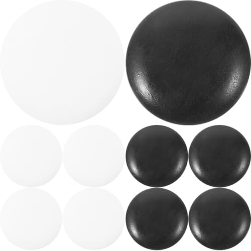 Toyvian Pièces de Go en Résine 360 Pièces Noir et Blanc, Polies | Surface Lisse, Résistantes aux Chocs, Format Compact, Usage Domestique, Accessoires de Jeux de Société