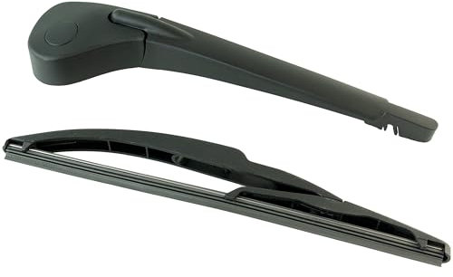 Brazo limpiaparabrisas trasero compatible para Scenic 2, Grand Scenic 2, Modus, Grand Modus (2003-2012) con escobilla trasera (parabrisas trasero)