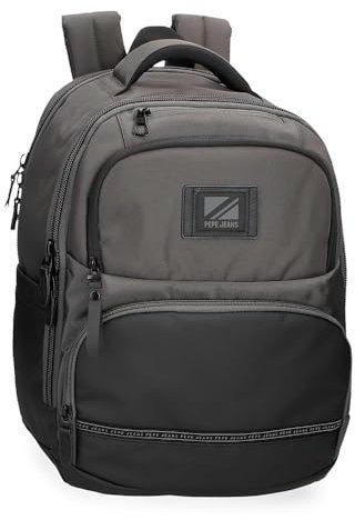 Pepe Jeans Stratford Laptop-Rucksack, Grau, 30 x 42 x 14,5 cm, Polyester, 22,44 l, grau, Talla única, laptoprucksack