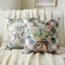 Kissenbezüg Blume Sofakisse Grün Vase Kranz Frühling Kissenbezuge Saisonal Jubiläum Urlaub Zierkissen Couchkissen Kissenbezüge 40X40cm 2er Set Kissenbezug für Sofa Couch Wohnzimmer Schlafzimmer