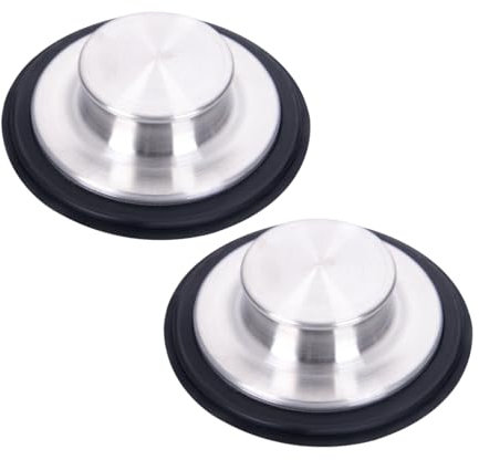 ALXBSONE 2 Pack Abflussstopfen, Spüle Abfluss Stöpsel für Spülbecken, Spültisch Stopfen für Badewanne, Küche, Bad, Passend für Abflussgröße von 3-1/2 Zoll