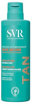 SVR - Sun Secure Mousse Autobronzante - Mousse hydratante hâle progressif – Pour visage et corps – DHA d’origine naturelle, Glycérine, Vitamine E – 150 ml