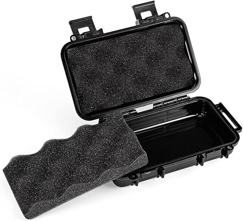 Hominas Caja de Almacenamiento de Supervivencia de Plástico Caja Sellada Impermeable a Prueba de Golpes para Actividades al Aire Libre Viajes Uso Doméstico (190x120x52mm)