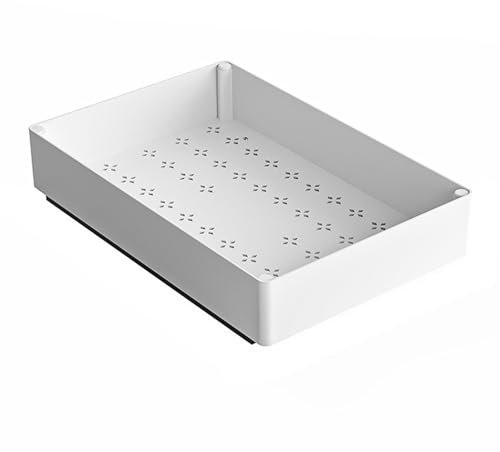 Eficiente estante de almacenamiento de platos, resistente, organizador de cajones de cocina, ahorra espacio, cestas de almacenamiento debajo del estante
