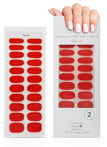 SETT Gel Nails, NO UV Lamp, Manicure: 'That red'