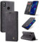 Cracedily Coque pour Huawei P Smart 2019 / Honor 10 Lite Pochette, Etui Protection Housse Premium en Cuir PU, Etui à Rabat Pochette de Portefeuille Étui Huawei P Smart 2019 Case, Noir