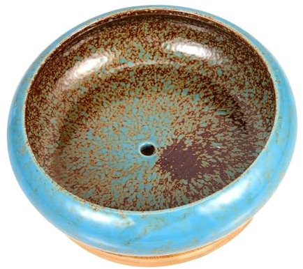 IWOWHERO Keramik Blumentopf Retro Stil Blumen Pflanzbehälter Desktop Gartenarbeit Blumentopf Für Sukkulenten Gräser Kleine Blumen