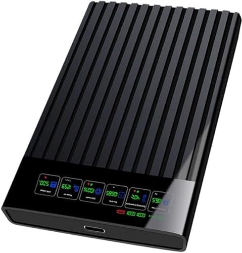 2.5 '' HDD Enclosure SATA a USB C 3.1 External Hard Drive Enclosure Display LED 6Gbps HDD SSD Hard Drive Enclosure Storage Case per PC