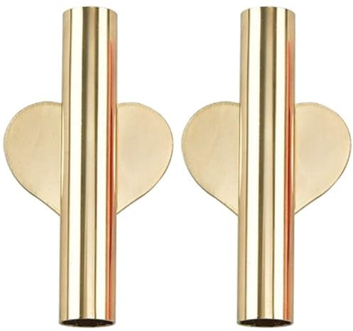 Keuyeo Wandvase Aus Metall, 2 Stück, Blumen, Wandkunst, Vase, Klebrige Wandvasen, Röhrenmetallvasen, Selbstklebende Vase, Moderner Trocknender Pflanzenständer