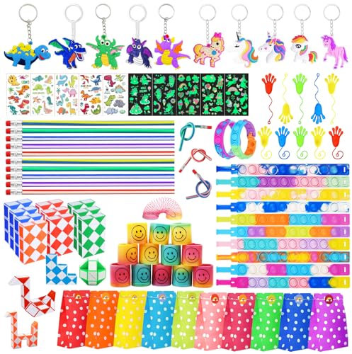 82 Stück Mitgebsel Kindergeburtstag Set, Kindergeburtstag Gastgeschenke für Jungen Mädchen, Geschenktüten Kindergeburtstag, Give Aways Kindergeburtstag, Mitbringsel Kindergeburtstag Party Mitgebsel