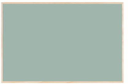 Bi-Office Magnetische Tafel Earth New Basic Olive Tree, 585 x 385 mm, Lackierte Stahloberfläche, Naturholzrahmen