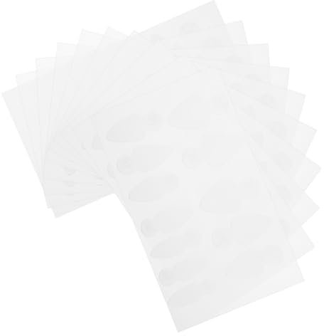 FOMIYES 10 Hojas pegamento de extensión de película de uñas de cristal suministro de manicura pegatinas de extensión de uñas francesas accesorio de manicura gel de sílice Transparent