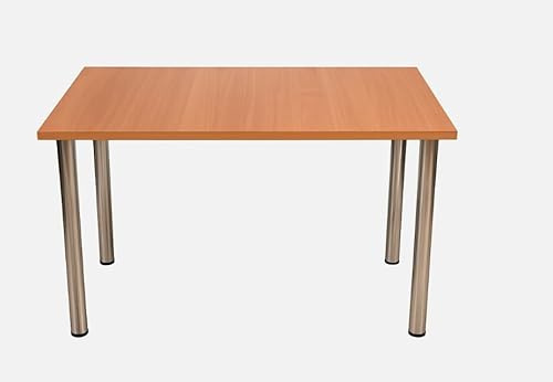 All4All Esstisch 100 cm - Wohnzimmer Tisch - Moderne Küchentisch - Esszimmermöbel - Dining Table - Esszimmertische - Küchentisch Klein - Buche 100 x 60 cm