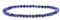 LAKADA Echtes Lapislazuli Edelstein Armband mit facettierten 4mm Perlen Heilstein Schutzstein Edelsteinarmband Glücksbringer Talisman Geschenk (Lapislazuli, 21CM)