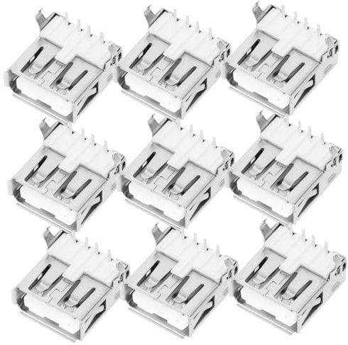 SHINEOFI 100pièces Connecteur Usb Femelle à Souder Lot Pour Remplacement De Port Usb Prise Jack Interne