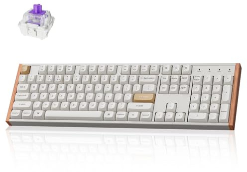 Keychron K10 HE teclado Nebula special edition blanco