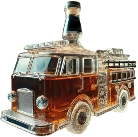 Carafe en Verre,Carafe à Whisky en Forme de Voiture Design | Distributeur d'Alcools pour Bourbon Vodka Brandy Cadeau pour Homme Bar Salon Restaurant