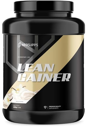 Neosupps Lean Gainer Vanilla, 2000g, Weight Gainer mit Protein & Kohlenhydraten für Muskelaufbau & kontrollierte Gewichtszunahme, moderater Kalorienüberschuss, Fitness Shake, Lean Bulk