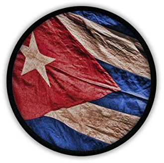 Copytec Patch/Aufnäher - Kuba Fahne Cuba Fidel Castro Havanna Revolution Karibik Republik Spanisch Staatsflagge Flagge Urlaub Fan Ehren Gedenken #19654