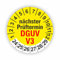 Fassbender-Druck PRÜFPLAKETTEN - Hochwertige Prüfetiketten DGUV V3 Prüfung Ø 30mm - Selbstklebende PVC-Folie - Wartungsetiketten für Prüfung - Prüfplakette für Prüfungsnachweis (90 Stück)